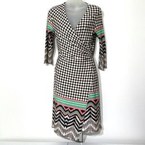 Purple Rain surplice crossover faux wrap dress S